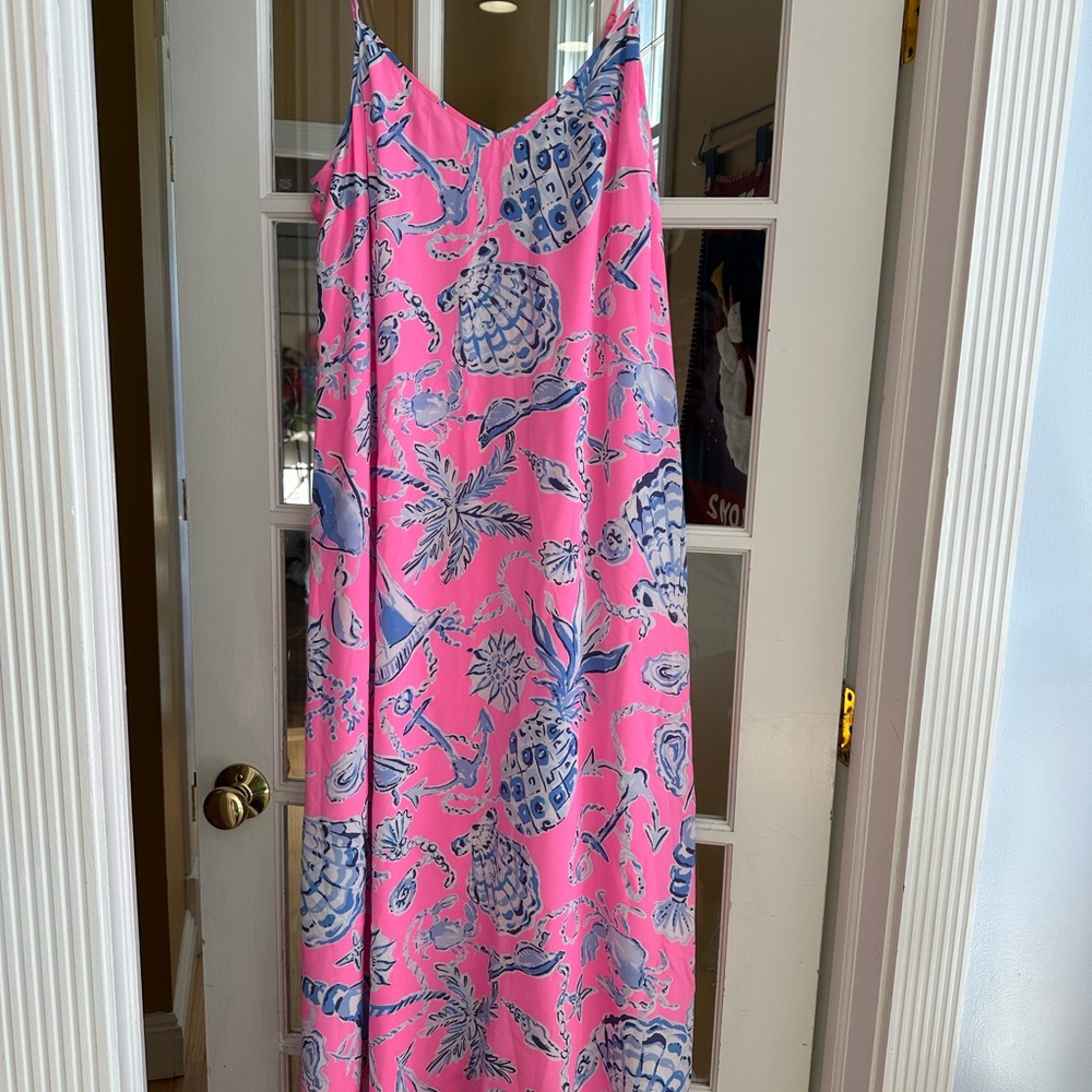 Lilly Pulitzer Verica Silk Maxi Dress NWT 14